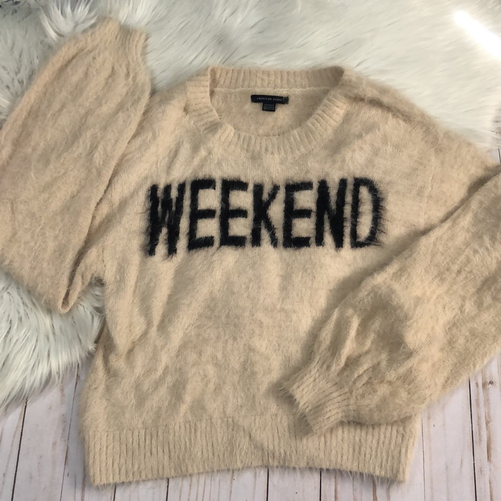 American Eagle “Weekend” super soft sweater size XS - Picture 3 of 10